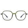 527 nueva montura para gafas ópticas de polígono ultraligera TR90网红 estilo ins gafas lisas anti-luz azul