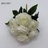 Peonía Artificial de Pintura al Óleo de 7 Cabezas Decoración del Hogar Flor Falsa Arreglo de Boda Flor Artificial Adorno para Sala de Estar para Comercio Transfronterizo