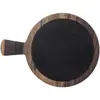 Prato de Sushi Preto Estilo Japonês de Melamina, Prato de Plástico Especial para Comida Ocidental, Bandeja de Pizza e Bife para Restaurante, Prato para Churrasco para Uso Comercial