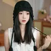 Gorro de punto de ganchillo hecho a mano estilo retro para mujer, estilo bohemio de otoño e invierno, adecuado para viajar en Sichuan, un gorro de lana