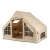 Tienda de Campaña Inflable de Apertura Rápida para Exteriores con Bomba de Aire para 3-5 Personas, Tienda de Campaña Inflable de Tela Oxford para Viajes Familiares