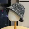 Otoño Invierno Simple Hilo Rizado Mezclado Sombrero Cubo Mujer 2026 Moda Cálido Sombrero de Pescador Hace que la Cara se Vea Más Pequeña Cubre Rostro Juvenil Sombrero de Moda