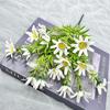 Novo Produto Crisântemo Selvagem Artificial de 5 Pontas com 15 Cabeças Decoração de Mesa Casamento Estúdio Fotográfico Flores Secas Enfeites de Sala de Estar Decoração de Mesa Flores Falsas
