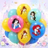 Amazon Cross-border Balões com Estampa das Quatro Princesas Festa de Aniversário Infantil Balões de Látex de Princesa Desenho Atacado