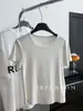 Camiseta Feminina Simples de Algodão com Gola Redonda de Manga Curta com Juntas de Bambu Cor Sólida Texturizada Elástica Slim Fit Camada Base de Gola Redonda Verão 2026