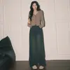 Populares Jeans Blancos de Tiro Alto de Pierna Ancha para Mujer, Nuevo Diseño de Estilo Americano de Moda, Corte Holgado, Pantalones Rectos para Figura de Pera