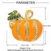 Fiesta de Halloween Gran Calabaza de Diamante DIY Colgante de Acero Inoxidable Collar de Calabaza de Diablo Femenino Joyería de Acero de Titanio