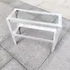 Estrutura de Ângulo de Aço Galvanizado a Quente Soldada Estrutura Tridimensional Suporte de Prateleira de Camada Base de Gabinete de Ar Condicionado Prateleira Ajustável em Altura