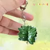 Chaveiro de Folha de Toranja Pingente Acrílico para Mochila para Afastar o Mau Olhado, Ornamento de Presente Criativo Único para Amigos