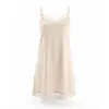 Sexy Camisón de Encaje con Liguero para Mujer, Delgado de Verano de Secado Rápido con Cuello en V, Vestido Corto, Ropa de Dormir para el Hogar Amigable con la Piel, Venta al por Mayor a partir de una Pieza