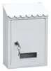 Buzón de Correo Exterior Retro Estilo Europeo Montado en Pared con Cerradura, Buzón de Correo Metálico Hecho a Mano, Buzón de Sugerencias Exterior, Buzón Psicológico
