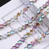 Miçangas de Flor de Ameixa de Cristal de 10mm Furo Reto Flor de Cinco Pétalas Vidro Miçangas Facetadas Pulseira Colar Acessórios para Roupas Venda por Atacado