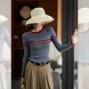 Looks de outono: tops de segunda pele femininos, novos suéteres finos de malha estilosos para primavera e outono de 2025 para mulheres