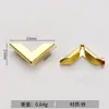 Protectores de esquina de hierro metálico para cuadernos, esquineros de hardware para libros, piezas decorativas de esquina retro chinas, accesorios de arte en hierro, escuadras de esquina