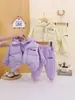 Conjunto de Chaleco con Capucha Espeso Nuevo 2026 para Niños, Conjunto de Tres Piezas Estilo Coreano Otoño-Invierno para Niñas, Moderno y a la Moda