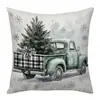Funda de Almohada Estilo Nórdico Navideño de Amazon Estampado Digital con Pinos y Letras Funda de Almohada Decorativa para Sofá Sala de Estar