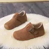 Zapatos tipo Birkenstock para mujer con forro polar, engrosados, nueva colección otoño/invierno 2026, de 3 cm de altura para aumentar estatura, botas de nieve mullidas, cálidos zapatos de algodón para exteriores