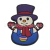 Amuletos para zapatos de muñeco de nieve navideño, Accesorios para zapatos tipo zueco de regalo de Navidad, Decoración de goma blanda de PVC Accesorios para DIY, Transfronterizo
