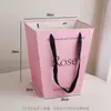 Bolso Shangjin Estilo Pintura al Óleo Siciliana Bolso de Mano Engrosado con Ramo de Flores Bolsa para Regalo con Empaque Arte Floral