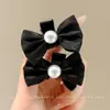 Nuevo y Elegante Pinza para el Cabello de Princesa con Lazo Negro 2025 para Mujeres con Corona Alta Esponjosa y Flequillo Lateral