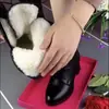 Botines de tacón alto para mujer, nueva colección otoño/invierno 2026, con tacón grueso, diseño de cordones, suelas antideslizantes, calidez y estilo versátil; una versión popular, forrada de polar y engrosada de botas de montar
