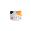6 cabezas de gato lindas de colores cálidos creativas 3D de resina media cara botones magnéticos accesorios DIY imanes para nevera