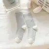 Meias Listradas para Gestantes, Estilo Fino de Verão, Abertura Larga Sem Costura, Meias para Casa de Cano Médio, Versáteis para Estudantes, Algodão Puro, Meias Largas