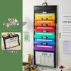 Pasta Colorida A4 Suspensa Saco para Provas Multicamadas Grande Capacidade Livros de Matéria Materiais Papéis Armazenamento Multifuncional