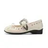 Zapatos Mary Jane con Remaches Estilo Retro Francés para Mujer 2026 Verano Nuevo Estilo Zapatos Planos con Correa de Hebilla Única y Moño