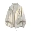 Chaqueta Nueva de Primavera 2026 para Hombre Patrón Espiga Cuello Alto Chaqueta de Lona