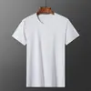 Camiseta de Verano para Hombre, Cuello Redondo, Jersey de Nailon Seda de Hielo, Color Sólido, DIY, Dobladillo Dividido, Color Sólido, Camiseta de Manga Corta para Aire Acondicionado de Verano