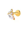 Zeming Original Douyin Más Vendidos F136 Aleación de Titanio y Circonio Aretes de Tachuela Diseño de Nicho Perforación de Lóbulo de la Oreja Tachuelas para Cartílago de la Oreja Estilo Europeo Americano
