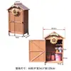 Gabinete de Almacenamiento para Exteriores, Madera Anticorrosiva, Cuarto de Almacenamiento Moderno a Prueba de Sol, Balcón de Jardín, Caja de Herramientas para Patio, Gabinete Varios