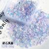 Cristal de Tempestade de Pedra Quebrada Resina Fluxo de Areia Gato Patinha Mahjong Agitador Irregular Colorido Diamantes Triturados Materiais DIY