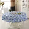 Toalha de mesa redonda, toalha de mesa sem lavagem, toalha de mesa de centro, à prova d'água e resistente a óleo, adequada para restaurantes e hotéis, toalha de mesa quadrada de PVC