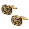 Palácio do Fabricante Estilo Romano Amantes Cufflinks de Punho Francês, Cufflinks de Negócios Lacados para Terno, Pinos de Cufflinks de Metal, Material de Cobre