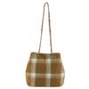 Bolsa de Axila Grande Capacidade Estilo Coreano para Mulheres, Nova Bolsa Tote de Lã Xadrez Outono 2026, Bolsa de Ombro, Bolsa Pequena da Moda