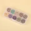 10 cores/15 cores fio de algodão para esfregar à mão caixa transparente 1,0 mm linha fina para texto brincar usar linha para miçangas corda de mão linha trançada material acessórios