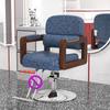Silla de peluquería con reposabrazos de madera maciza, silla de barbería, silla reclinable elevadora para cortar el pelo, venta al por mayor 3022