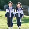 Uniforme de escuela primaria, cortavientos para niños, uniforme de clase de primer grado, conjunto de tres piezas para primavera y otoño, uniforme de jardín de infantes, conjunto de otoño e invierno