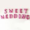 Juego de globos de 16 pulgadas con letras en inglés para decoración de fiestas, feliz cumpleaños, boda, película de aluminio