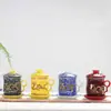 Copo de Separação de Água para Chá Jingdezhen com Tampa Filtro de Cerâmica Conjunto de Quatro Peças para Chá de Arte de Escritório