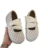 Zapatos Casuales Nuevos de Primavera y Otoño Estilo Vintage de Lunares sin Cordones, Cómodos Zapatos Mary Jane para Mujer, Diseño de Correa Baja para Uso en Exteriores