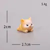 Figura de Perrito Shiba Inu Linda Micro Paisaje Coche Hogar Escritorio Resina Manualidad DIY Decoración Pequeña Halloween