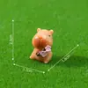 Fofos bonecos de capivara com tema de primavera para paisagens em miniatura, jardinagem e decorações DIY; enfeites pendentes e pequenas peças decorativas