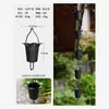 Cadena de Lluvia para Patio Bandeja de Agua Cadena de Lluvia para Techo de Villa Canalón de Lluvia Canalón Decoración de Carrillón de Viento Cadena de Drenaje Accesorios para Drenaje