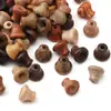 Jarrón de Madera Pagoda Sándalo Negro Seda Dorada Cuentas de Nanmu Cuentas Sueltas Pulsera Hecha a Mano DIY Casera Pulsera Accesorios de Joyería Bolsa
