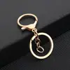 Llavero Cadena de Cuatro Secciones Colgante Juego de Tres Piezas Accesorios para Joyería DIY Materiales Hechos a Mano Pinza de Langosta de 30mm Llavero con Forma de 8