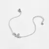 Pulseira Exagerada de Zircônia Transfronteiriça Prata de Lei S925 Pulseira de Corrente de Cobra Sobreposta Vintage Pulseira com Pingente Punk para Mulheres
