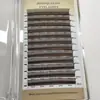 Pestañas Florales 5D Marrón Oscuro Mayoreo Estilo Cómico Denso Color Caramelo Racimo Individual Pestañas Postizas Plantadas Sin Caída